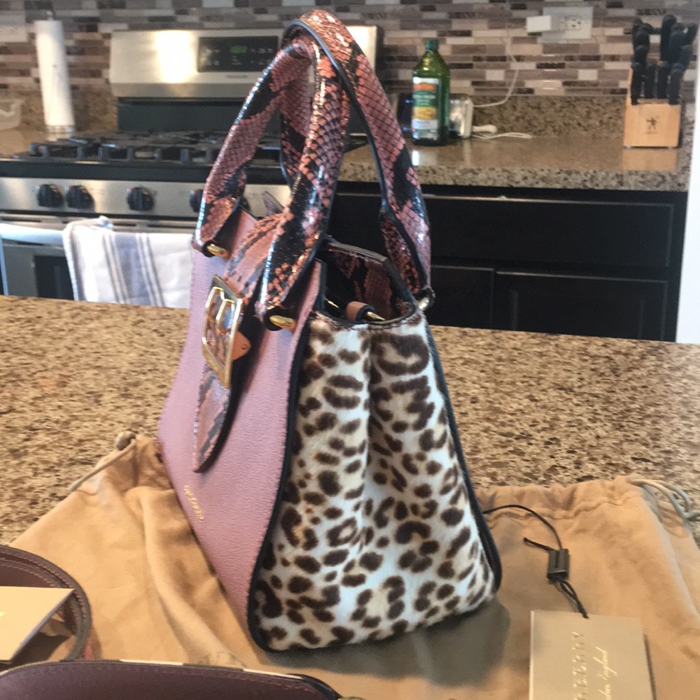 Sold NWT Burberry Buckle Handbag - Picture 2 of 8